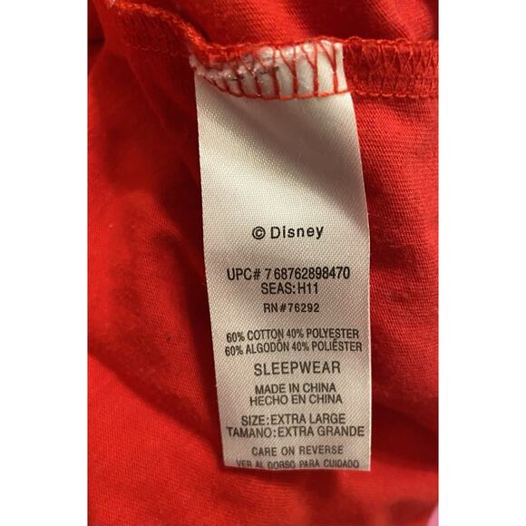 Disney Collection Christmas Winter Mickey Mouse Sleep Shirt XL - Picture 5 of 5